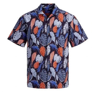 Jack & Jones  Tropical print cotton shirt
multicolor, resortwear,beach
NWT